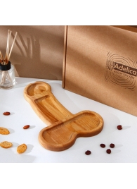 Деревянное блюдо для подачи в форме члена (32,5 х 20 х 1,7 см) - Сима-Ленд - купить с доставкой в Камышине