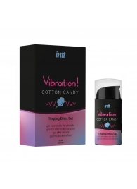 Жидкий вибратор Vibration Cotton Candy с ароматом сахарной ваты - 15 мл. - INTT - купить с доставкой в Камышине