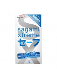 Презервативы Sagami Xtreme Ultrasafe с двойным количеством смазки - 10 шт. - Sagami - купить с доставкой в Камышине