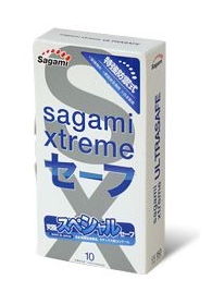 Презервативы Sagami Xtreme Ultrasafe с двойным количеством смазки - 10 шт. - Sagami - купить с доставкой в Камышине