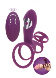 Фиолетовая эрекционная вибронасадка Halo Halo C-Ring Sleeve - Toy Joy - в Камышине купить с доставкой