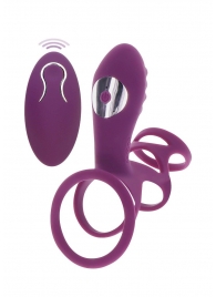Фиолетовая эрекционная вибронасадка Halo Halo C-Ring Sleeve - Toy Joy - в Камышине купить с доставкой