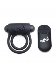 Черное эрекционное виброкольцо 28X Remote Control Vibrating Cock Ring   Bullet - XR Brands - в Камышине купить с доставкой