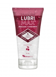 Интимный гель-смазка на водной основе Lubrimax Magic Cherry - 75 мл. - ИнтелБИО - купить с доставкой в Камышине