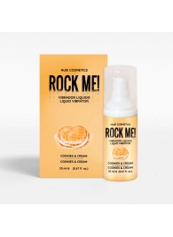 Жидкий вибратор Nuei Rock Me! с ароматом печенья и сливок - 20 мл. - Nuei cosmetics - купить с доставкой в Камышине