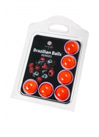 Набор из 6 шариков с массажным маслом Brazilian Balls с ароматом ягод - Secret Play - купить с доставкой в Камышине