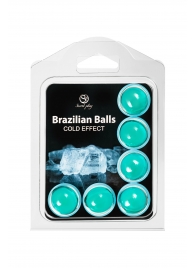 Набор из 6 шариков с массажным маслом Brazilian Balls с охлаждающим эффектом - Secret Play - купить с доставкой в Камышине