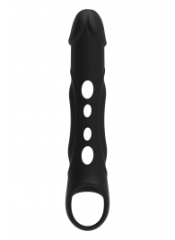 Черная насадка-удлинитель Vibrating Extender With Remote с вибрацией - Dream Toys - в Камышине купить с доставкой