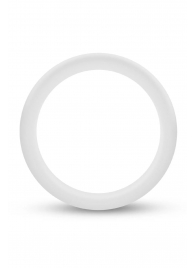 Белое люминесцентное эрекционное кольцо Silicone Glo Cock Ring - Blush Novelties - в Камышине купить с доставкой