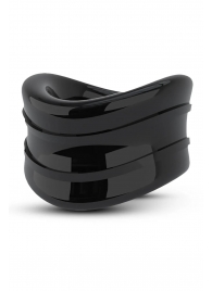 Черное эрекционное кольцо на мошонку Beef Ball Stretcher Snug - Blush Novelties - в Камышине купить с доставкой