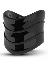 Черное эрекционное кольцо на мошонку Beef Ball Stretcher Snug X Long - Blush Novelties - в Камышине купить с доставкой