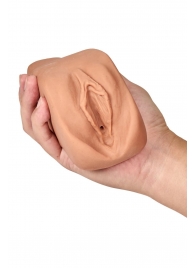 Маструбатор-вагина с вибрацией Soft   Wet Renata Realistic Tan Masturbator - Blush Novelties - в Камышине купить с доставкой