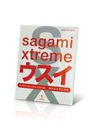 Ультратонкий презерватив Sagami Xtreme SUPERTHIN - 1 шт. - Sagami - купить с доставкой в Камышине