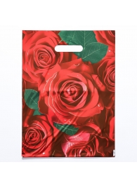 Пакет с цветочным принтом и вырубной ручкой (30х40 см) - Сима-Ленд - купить с доставкой в Камышине