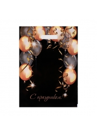 Пакет с вырубной ручкой и принтом в виде шариков (30х40 см) - Сима-Ленд - купить с доставкой в Камышине