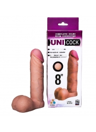 Фаллическая насадка для страпона UNICOCK 8  - 20 см. - LOVETOY (А-Полимер) - купить с доставкой в Камышине