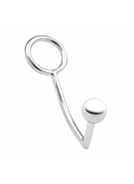 Кольцо на пенис с анальным стимулятором Stainless Steel Anal Hook   Cock Ring - BlueLine - в Камышине купить с доставкой