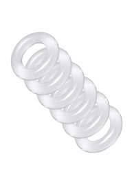Комплект из 6 прозрачных эрекционных колец Ring Master Custom Ball Stretcher Kit - XR Brands - в Камышине купить с доставкой
