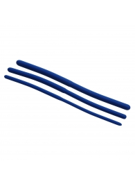 Набор из 3 синих силиконовых уретральных расширителей Invasion Silicone Urethral Sound Trainer Set - XR Brands - купить с доставкой в Камышине