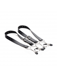 Ремни с зажимами для половых губ Spread Labia Spreader Straps with Clamps - XR Brands - купить с доставкой в Камышине