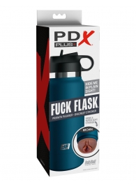 Смуглый мастурбатор-вагина в синей колбе F*ck Flask - Pipedream - в Камышине купить с доставкой