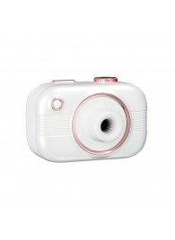 Белый стимулятор в форме фотоаппарата Alberta с вибрацией и вакуумом - BeYourLover