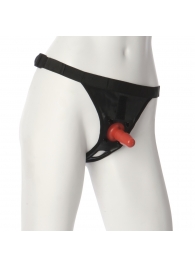 Трусики со штырьком для фиксации насадок Ultra Harness with Plug - Doc Johnson - купить с доставкой в Камышине