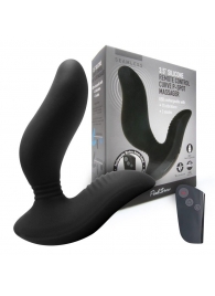 Черный вибромассажер простаты 3,5’’ Remote Control Curve P-spot Massager - 12 см. - Erokay - в Камышине купить с доставкой