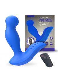 Синий вибромассажер простаты 3,5’’ Remote Control P-spot Massager - 12,5 см. - Erokay - в Камышине купить с доставкой