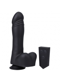 Черная мини-машина на присоске Piston Thruster - Doc Johnson - купить с доставкой в Камышине