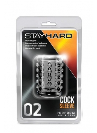 Прозрачная насадка на пенис с шишечками STAY HARD COCK SLEEVE 02 CLEAR - Blush Novelties - в Камышине купить с доставкой