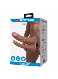 Реалистичная полая насадка на член для двойного проникновения Yairon - 17,5 см. - Baile - купить с доставкой в Камышине