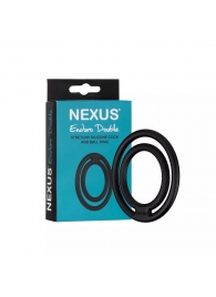 Черное двойное эрекционное кольцо Nexus Enduro Double - Nexus Range - в Камышине купить с доставкой