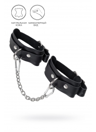 Черные мини-оковы со скруглёнными углами - Pecado - купить с доставкой в Камышине