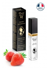 Стимулирующий блеск для губ со вкусом клубники - 7 мл. - Plaisir Secret - купить с доставкой в Камышине