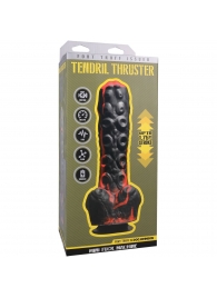 Черно-красная мини-машина на присоске Tendril Thruster - 21,6 см. - Doc Johnson - купить с доставкой в Камышине