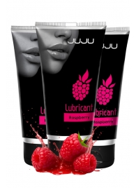 Набор из 3 съедобных лубрикантов JUJU со вкусом малины - JuJu - купить с доставкой в Камышине