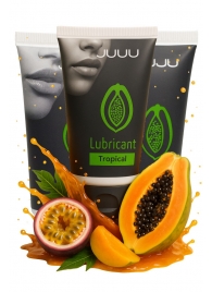 Набор из 3 съедобных лубрикантов JUJU со вкусом тропических фруктов - JuJu - купить с доставкой в Камышине