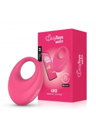 Розовое интерактивное эрекционное виброкольцо Leo - Easy toys - в Камышине купить с доставкой