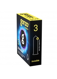 Супертонкие презервативы Ganzo Invisible - 3 шт. - Ganzo - купить с доставкой в Камышине