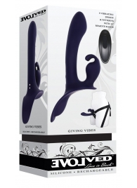 Женский страпон с вибрацией Giving Vibes - Evolved - купить с доставкой в Камышине