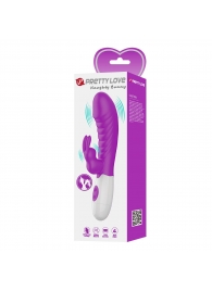 Лиловый вибратор-кролик Naughty Bunny - 19,8 см. - Baile