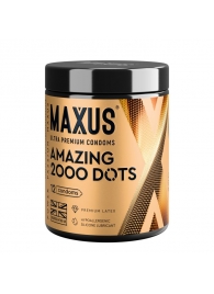 Точечные презервативы MAXUS 2000 Amazing Dots с железным кейсом - 12 шт. - Maxus - купить с доставкой в Камышине