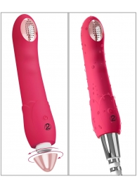 Малиновая насадка на душ с вибрацией Showers to orgasm - 20,1 см. - Orion - купить с доставкой в Камышине