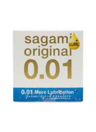 Увлажнённый презерватив Sagami Original 0.01 Extra Lub - 1 шт. - Sagami - купить с доставкой в Камышине