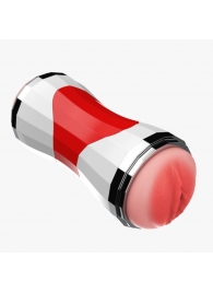 Двусторонний мастурбатор в колбе Power Grip Cup - вагина и ротик - Boys of Toys - в Камышине купить с доставкой