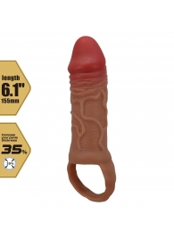 Реалистичная насадка на член Peirre - 15,5 см. - Baile - в Камышине купить с доставкой