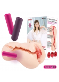 Мастурбатор-вагина с вибрацией Jenny Onahole edition 005 - KOKOS - в Камышине купить с доставкой