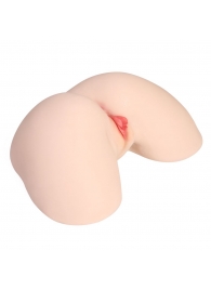 Мастурбатор-полуторс с двойным слоем материала и вибрацией Jenny Onahole Real Hips - KOKOS - в Камышине купить с доставкой