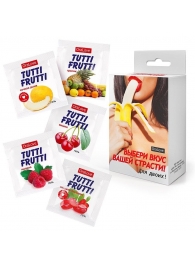 Набор из 5 саше съедобных смазок Tutti-Frutti - Биоритм - купить с доставкой в Камышине